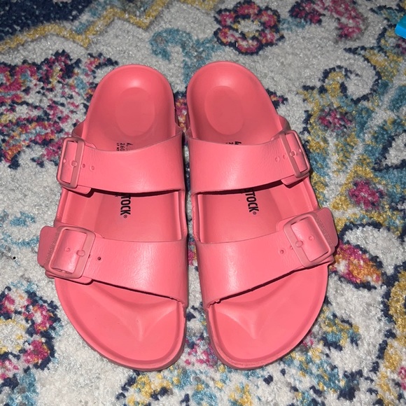Birkenstock Shoes Birkenstocks Rubber Womens Size 9 Pink Poshmark